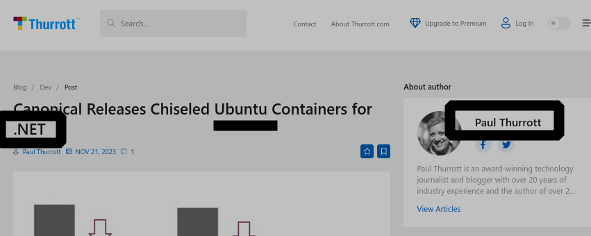 Paul Thurrott: Canonical Releases Chiseled Ubuntu Containers for .NET