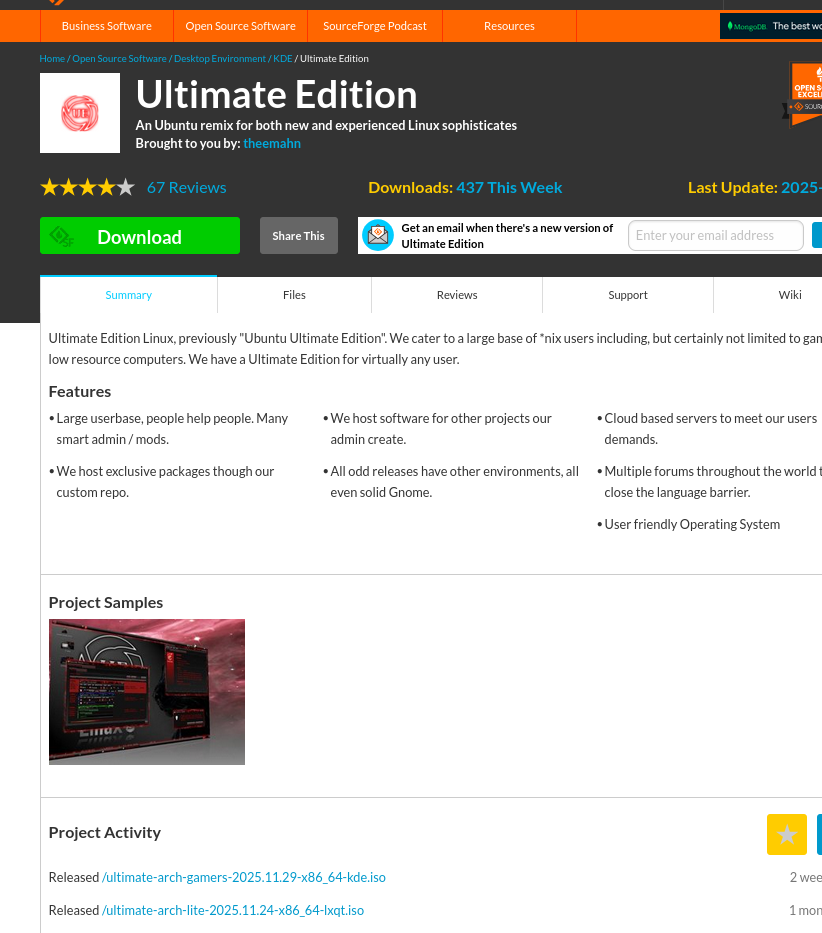 Ultimate Edition at Sourceforge