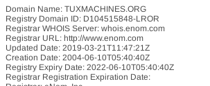 tuxmachines at whois