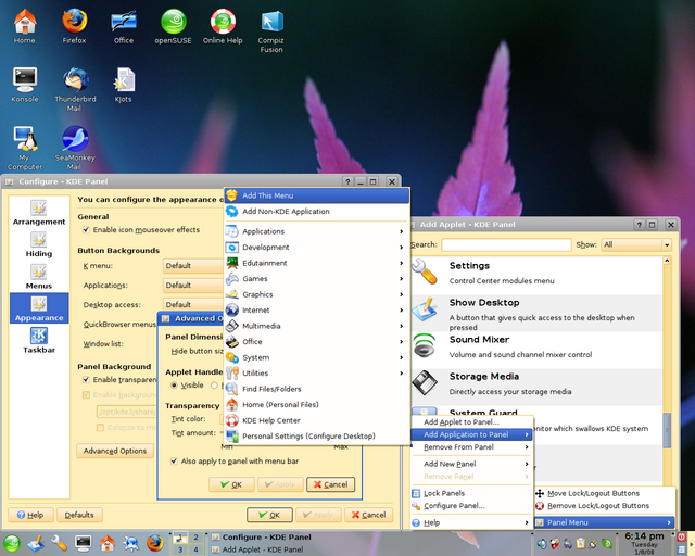 kde3-kicker-options