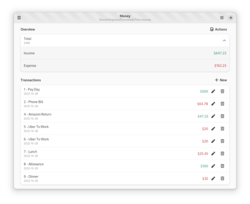 Money is a personal finance manager for GNOME
