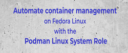 Podman Linux Sys Role