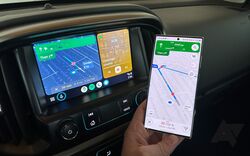 android auto maps mirrored