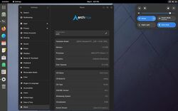 arch running gnome44