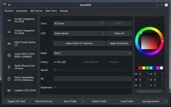 OpenRGB 0.9 – free and open-source software developed to control RGB lighting