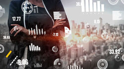 conceptual business dashboard financial data analysis
