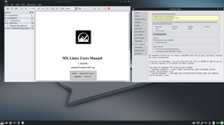MX Linux 23 -- Reading the user manual and browsing MX Tour