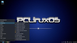 PCLinuxOS 2023.07 -- The application menu