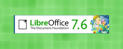 Libre Office 7.6 green banner