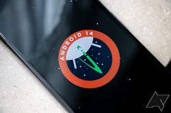 android 14 logo hero