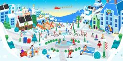 google winter themed image