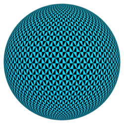 Sphere ball round circular geometric pattern