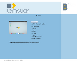 Lernstick 12 the boot menu