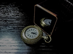 Pocket watch and a modern data smart watch