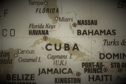 Old Map of Cuba and surrounding area