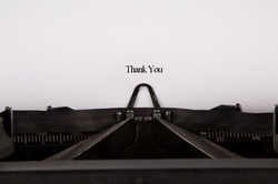 Thank You on a Vintage Typewriter