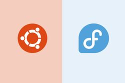 ubuntu and fedora logos