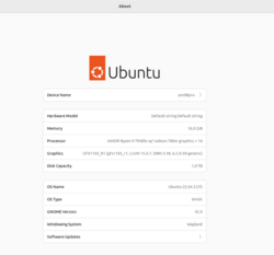 Ubuntu System information