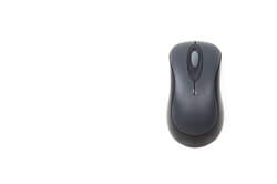 Wireless mouse isolated on white background 