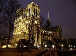 Notre Dame de Paris, night view