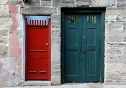 Old doors at historic St. Augustine, Florida