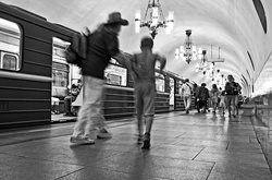 Moscow metro underground station