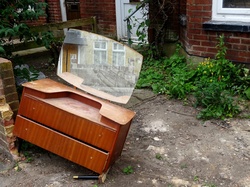 Old Dumped Dressing Table