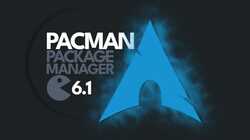 Pacman package manager and Arch Linux logo