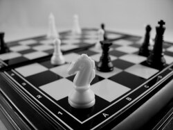 Chessboard white and black 