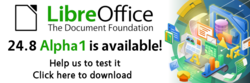 LibreOffice 24.8 Alpha1