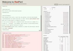 RedPen interface