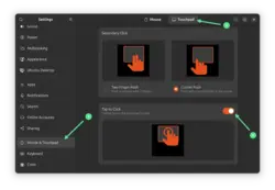touchpad settings