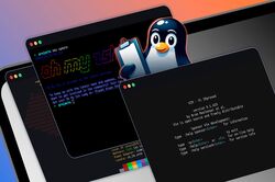 tux holding a check board