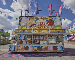 Fair, Forth of July, Cotton Candy stand