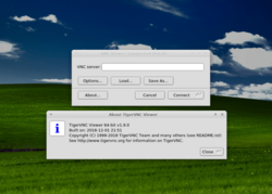 TigerVNC interface