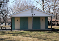 Picture taken in Emmaus, Pa of the public restroom at the community park