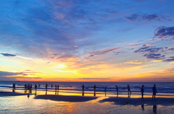 Sunrise in Sam Son beach, Việt Nam