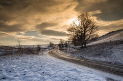 Beautiful Winter Sunset, Landscape