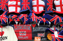 British hats and t-shirts for sale in London