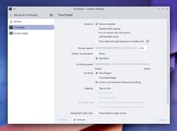 Touchpad System Settings