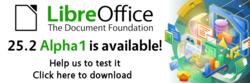 LibreOffice 25.2 Alpha1