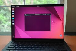 Laptop running Ubuntu