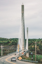 Cable-stayed bridge in Maine