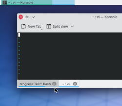 Thatâs right: Monitoring task progress in Konsole while busy doing something else