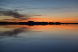 Uyuni Lake at Sunrise