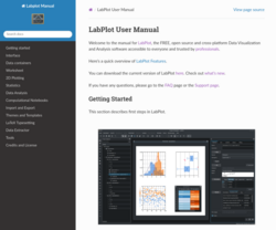 This section describes first steps in LabPlot