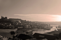 Whitby in fog