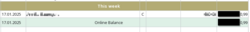 The ledger on the left shows the state before and the one on the right after the download