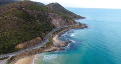 Stunning coastline on the Great Ocean Road, Victoria, Australia