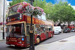 Sightseeing tour bus in London